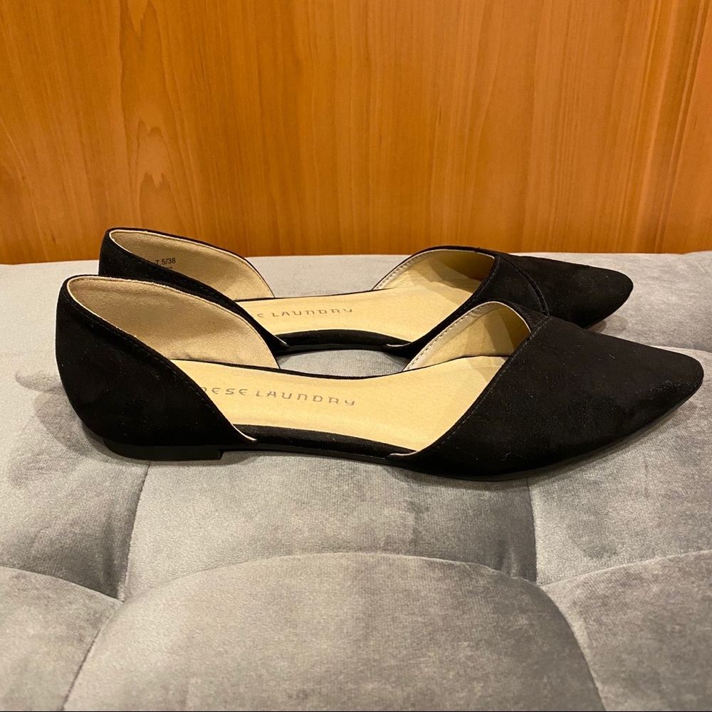Chinese Laundry Black Ely Flats, Size 7.5
